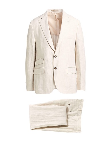 ELEVENTY Suits Beige 100% Linen