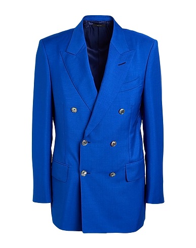 TOM FORD Blazer Bright blue 60% Mohair wool, 40% Wool