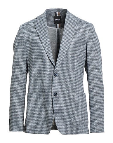 BOSS Blazer Slate blue 46% Linen, 35% Cotton, 19% Polyester