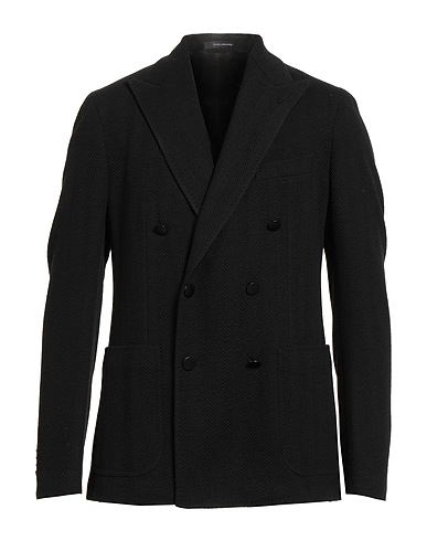 TAGLIATORE Blazer Black 34% Acrylic, 34% Wool, 32% Polyester