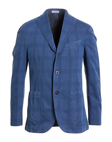 BOGLIOLI Blazer Slate blue 93% Cotton, 7% Silk