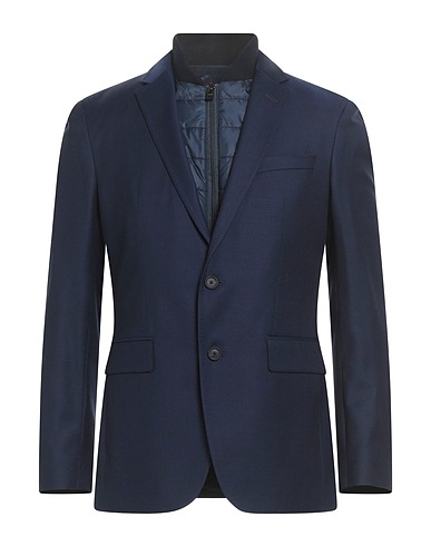 BOSS HUGO BOSS Jacket Navy blue 100% Virgin Wool