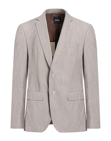 BOSS Blazer Beige 54% Cotton, 40% Virgin Wool, 5% Polyamide, 1% Elastane