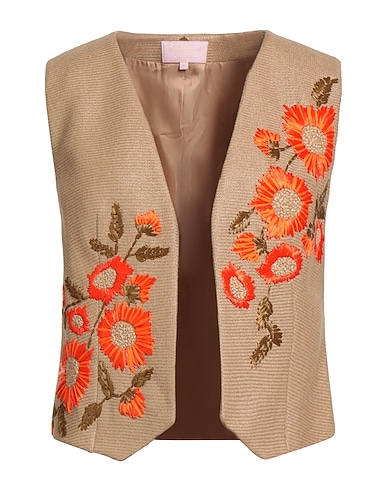 LUISA SPAGNOLI Waistcoat 57% Polyamide, 43% Cotton