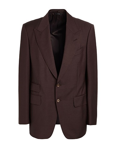 TOM FORD Blazer Chocolate brown 60% Mohair wool, 40% Wool