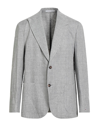 ELEVENTY Blazer Light grey 60% Linen, 40% Wool