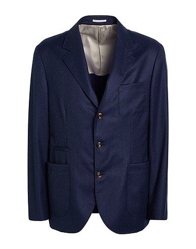 BRUNELLO CUCINELLI Blazer Navy blue 100% Virgin Wool