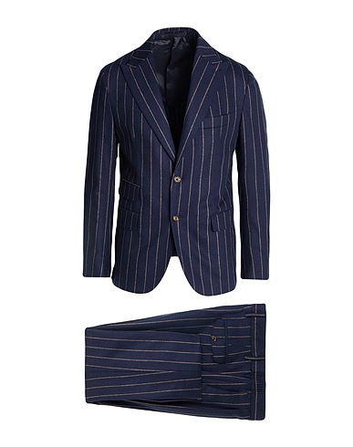 ELEVENTY Suits Midnight blue 90% Wool, 8% Cashmere, 2% Elastane