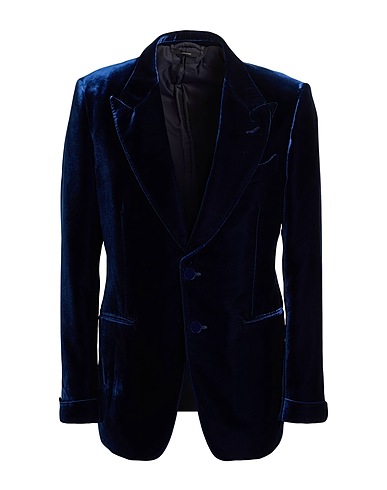 TOM FORD Blazer Navy blue 69% Viscose, 31% Cupro