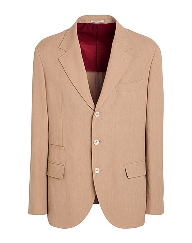 BRUNELLO CUCINELLI Blazer Light brown 100% Linen