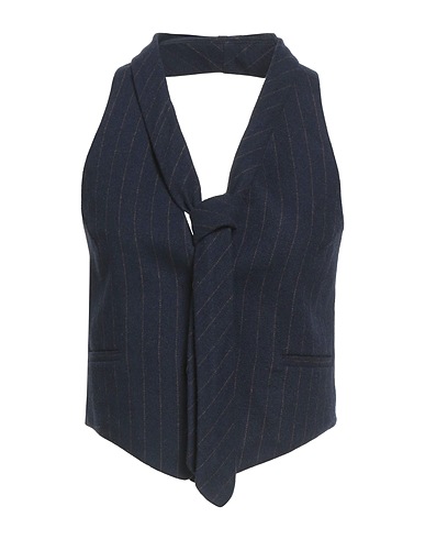 TELA Vest Midnight blue 60% Wool, 35% Polyester, 5% Polyamide