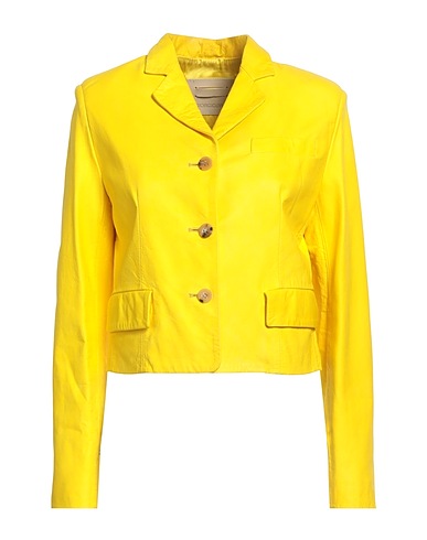 GIORGIO BRATO Jacket Yellow 100% Leather