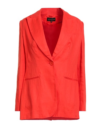 LUISA SPAGNOLI Jackett Tomatenrot 100% Leinen