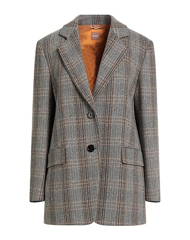 BOSS Blazer Black 35% Recycled wool, 25% Polyacrylic, 24% Polyester, 10% Wool, 6% Polyamide