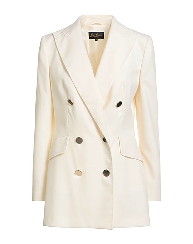 LUISA SPAGNOLI Blazer Ivory 54% Polyester, 44% Virgin Wool, 2% Elastane