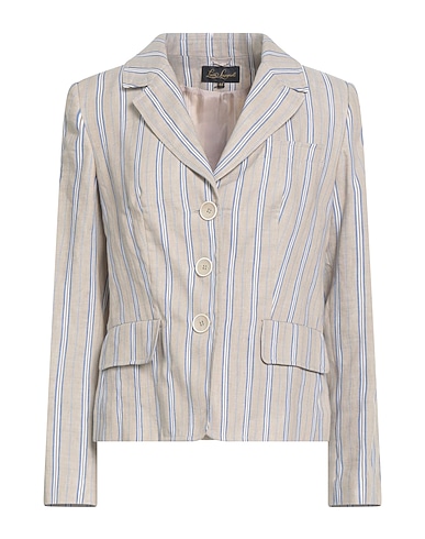 LUISA SPAGNOLI Blazer GRIGIO 47% Linen, 45% Cotton, 8% Viscose