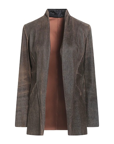 GIORGIO BRATO Blazer Chocolate brown 100% Leather