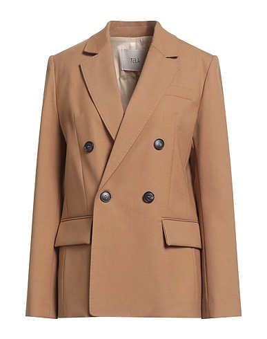 TELA Blazer Camel 54% Polyester, 44% Virgin Wool, 2% Elastane