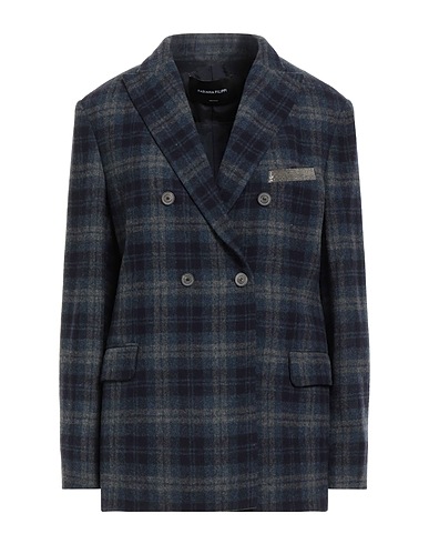 FABIANA FILIPPI Blazer Navy blue 100% Virgin Wool