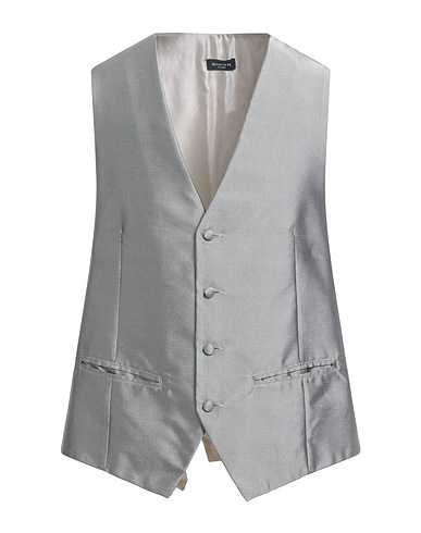 BRERA Suit vest Light grey 100% Silk