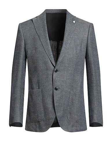 L.B.M. 1911 Blazer Grey 60% Linen, 40% Virgin Wool