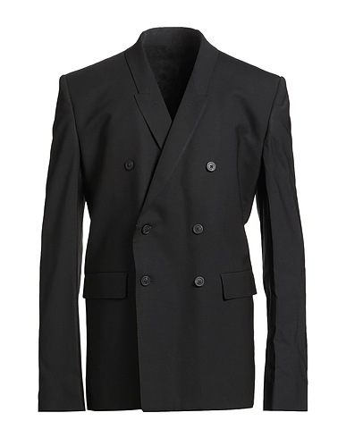 RICK OWENS Blazer Black 96% Virgin Wool, 4% Elastane