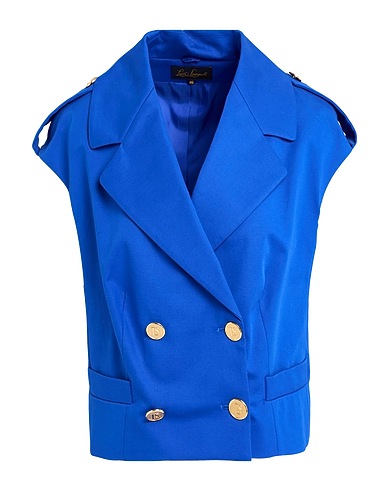 LUISA SPAGNOLI Blazer Bright blue 98% Cotton, 2% Elastane