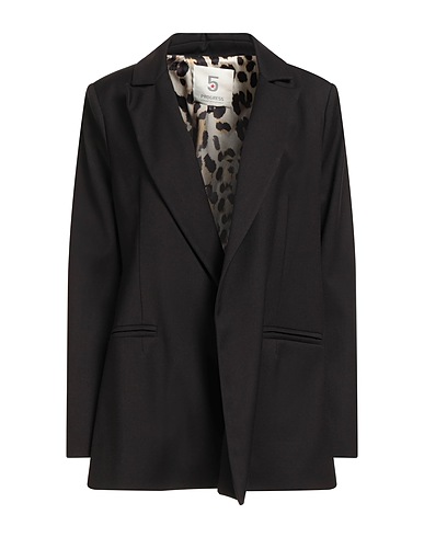 5 PROGRESS Blazer Black 64% Polyester, 33% Viscose, 3% Elastane