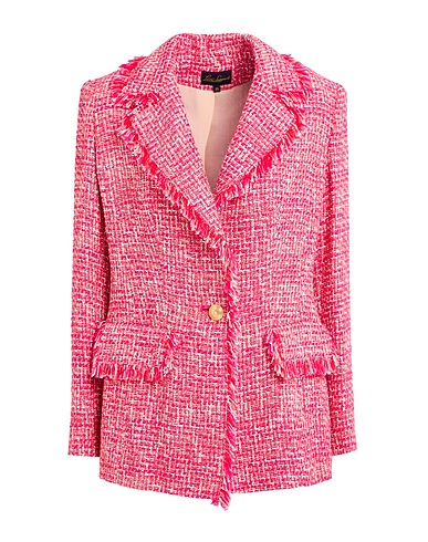 LUISA SPAGNOLI Blazer Fuchsia 38% Cotton, 30% Viscose, 18% Polyamide, 14% Acrylic