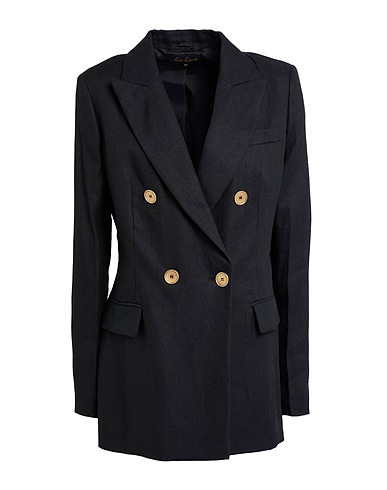 LUISA SPAGNOLI Blazer Black 100% Linen