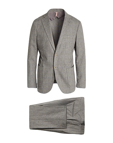 SANTANIELLO Suits Grey 35% Cotton, 35% Wool, 30% Polyester
