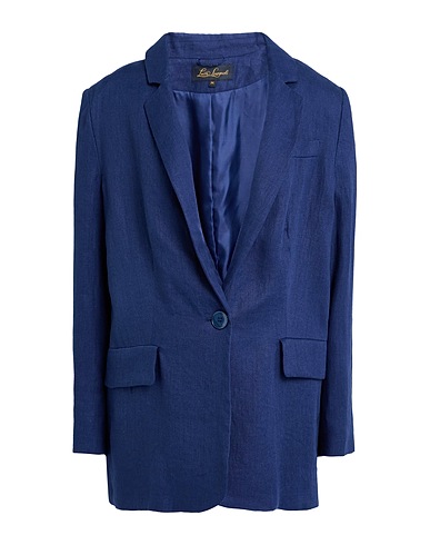 LUISA SPAGNOLI Blazer Navy blue 100% Linen