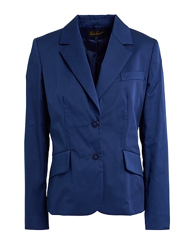 LUISA SPAGNOLI Blazer BLU 97% Cotton, 3% Elastane