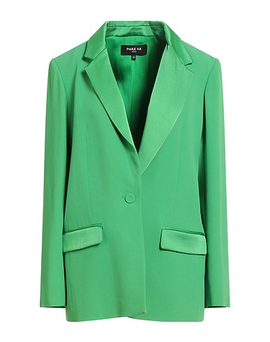 PAULE KA Giacca Verde 67% Acetato, 33% Viscosa