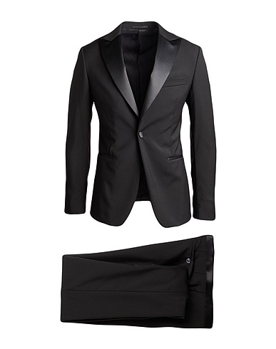 PAL ZILERI CERIMONIA Suits Black 100% Wool, Polyester