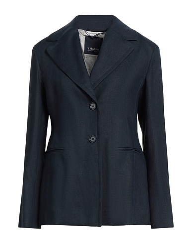'S MAX MARA Giacca Blu notte 92% Cotone, 8% Poliammide