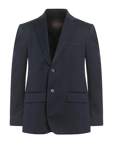 TOD'S Blazer Midnight blue 60% Cotton, 40% Linen