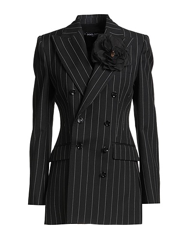 DOLCE&GABBANA Blazer Black 100% Virgin Wool