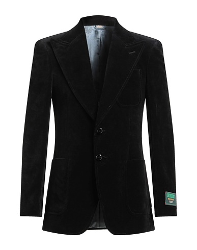 GUCCI Blazer Black 55% Cotton, 45% Linen, Polyester, Metallic fiber