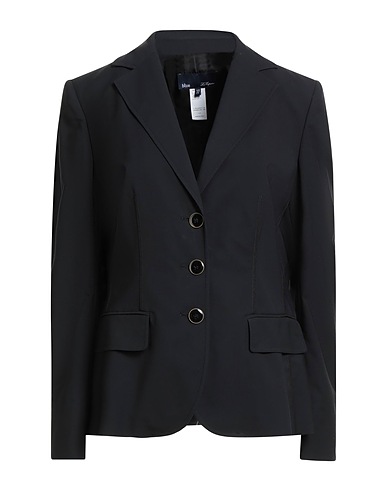 BLUE LES COPAINS Blazer Black 83% Viscose, 15% Cotton, 2% Elastane