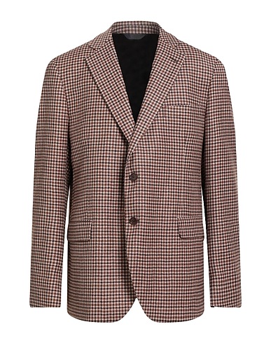 IDEA ITALIAN DESIGN ELEMENTS OF APPAREL Blazer Brown 100% Virgin Wool
