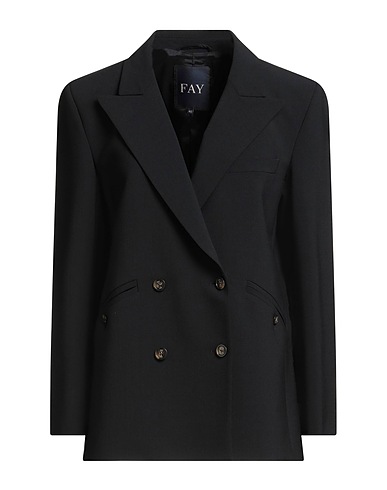 FAY Blazer Black 53% Polyester, 43% Wool, 4% Elastane