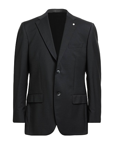 LUIGI BIANCHI Mantova Blazer NERO 100% Wool