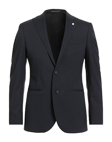 LUIGI BIANCHI Mantova Blazer Black 90% Wool, 10% Silk