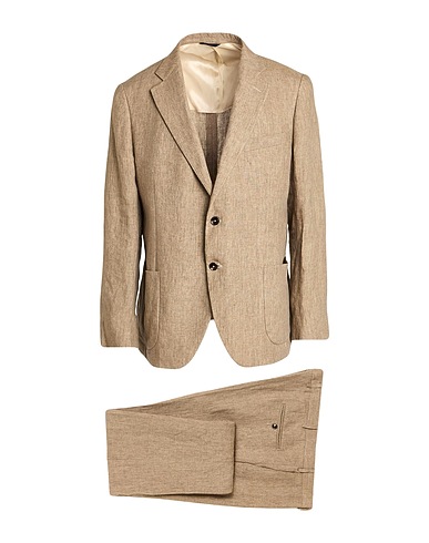 IDEA ITALIAN DESIGN ELEMENTS OF APPAREL Suits Camel 100% Linen