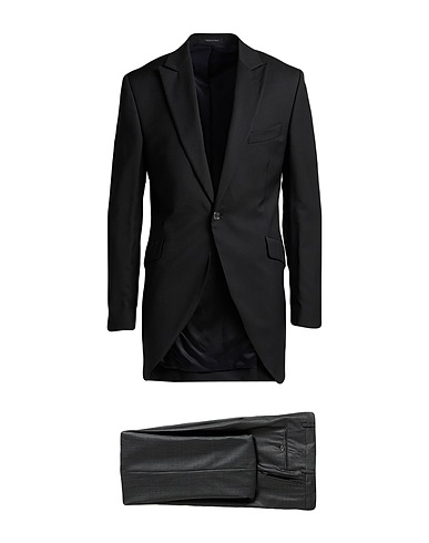 CARLO PIGNATELLI Suits Black 35% Polyester, 35% Viscose, 30% Virgin Wool