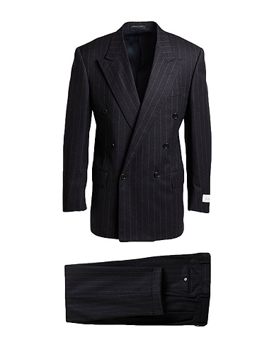 CORNELIANI Suits Black 85% Wool, 15% Cashmere