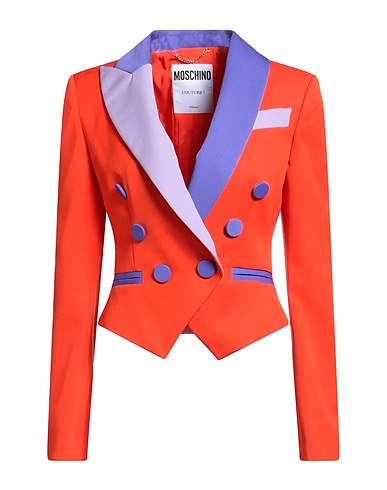 MOSCHINO Blazer COUTURE Orange 100% Virgin Wool