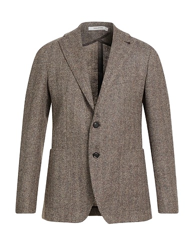 TAGLIATORE Blazer Dark brown 100% Wool