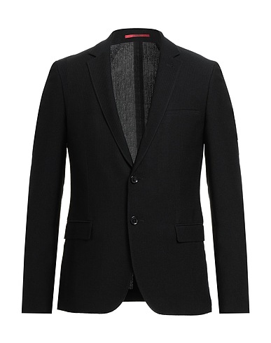 BOSS HUGO BOSS Blazer Black 89% Virgin Wool, 11% Cotton
